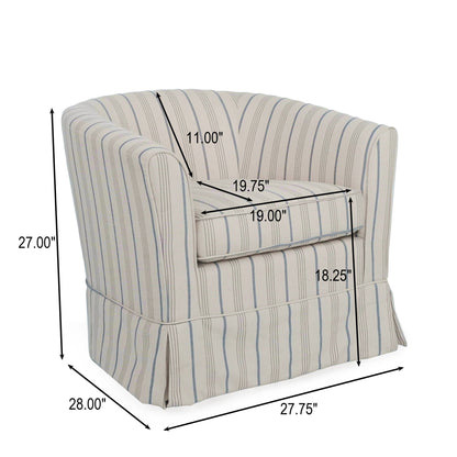 Zeniqua - Upholstered Velvet Swivel Chair With Loose Cover