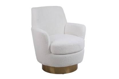 Teddy Swivel Barrel Chair, Swivel Accent Chairs Armchair For Living Room