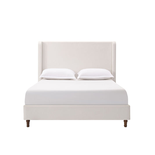 Harper - Tall Headboard Upholstered Bed / High Headboard / Elegant Simplicity / No Box Spring Needed