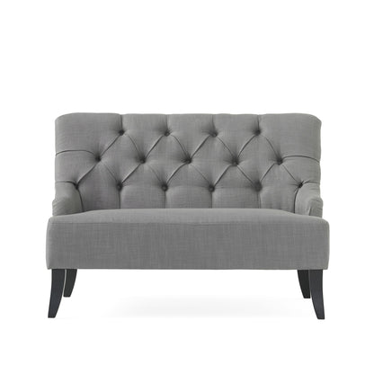 Nicole - French Style Upholstered Loveseat With Tufted Backrest