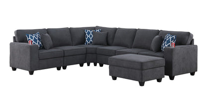 Cooper - Sectional Sofa With Ottoman And Cupholder