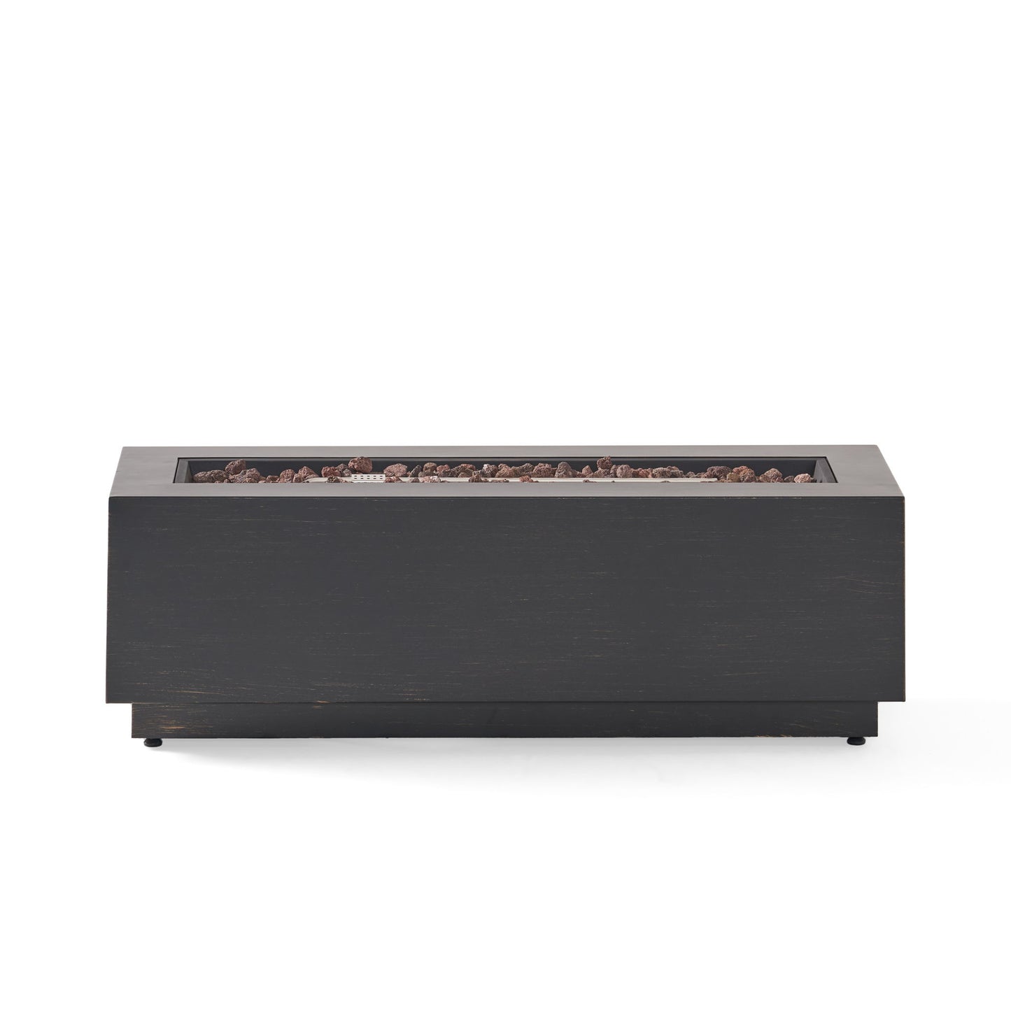 Modern Rectangular Iron Fire Pit 50,000 Btu