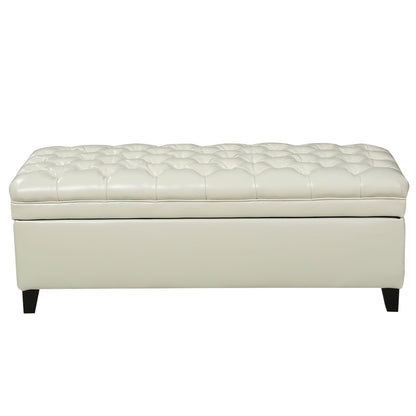 Juliana - Storage Ottoman With Birch Legs
