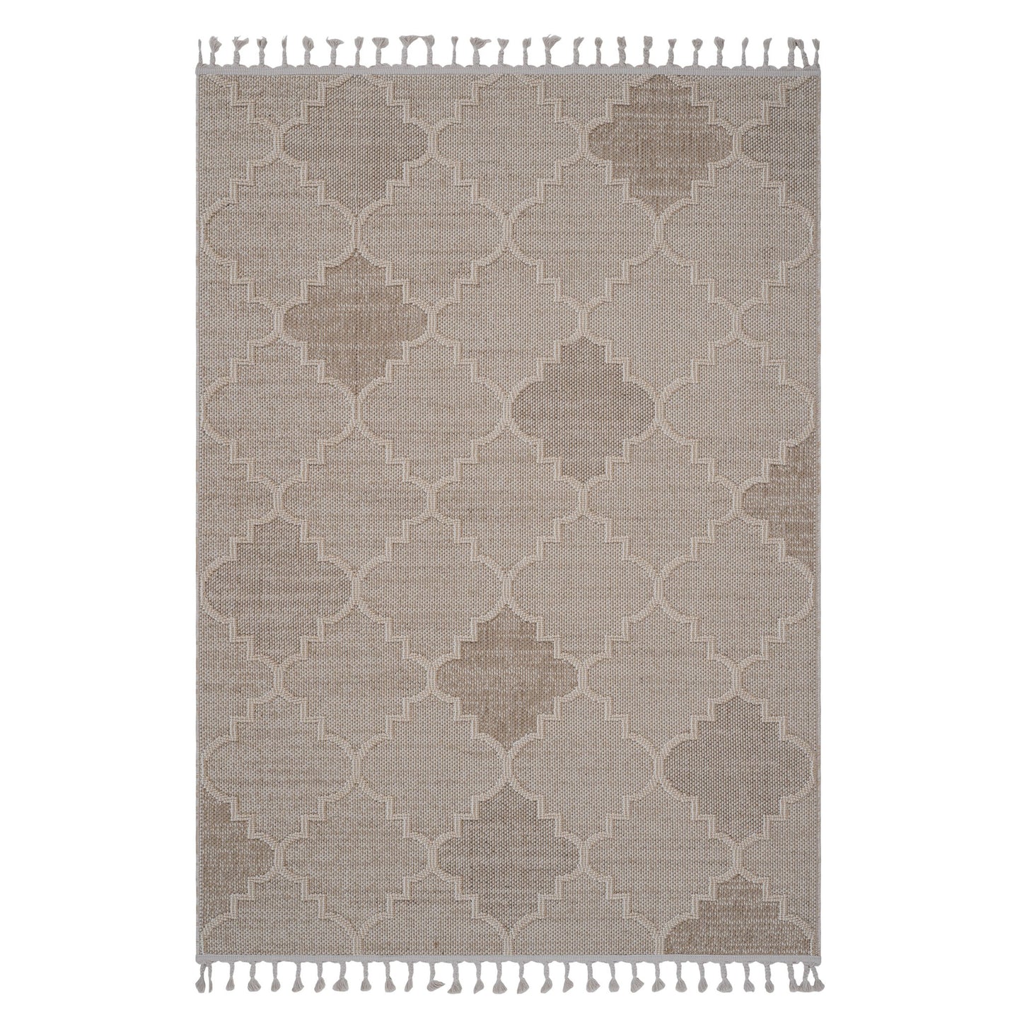 Guros - 8' X 10' Trellis Indoor / Outdoor Area Rug - Cream