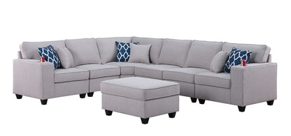 Cooper - Sectional Sofa With Ottomans And Cupholder