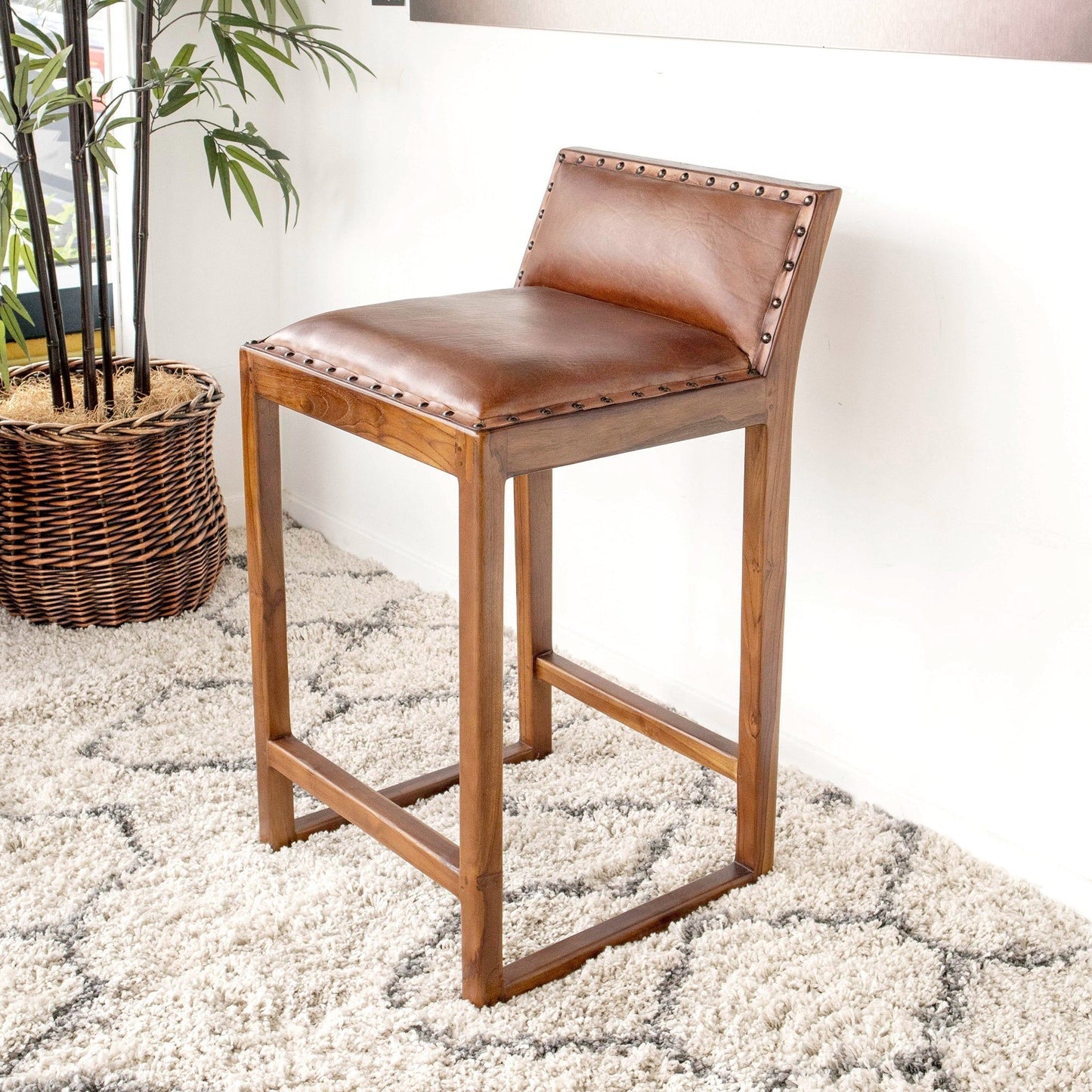 Gavin - Counter Stool - Brown / Rustic