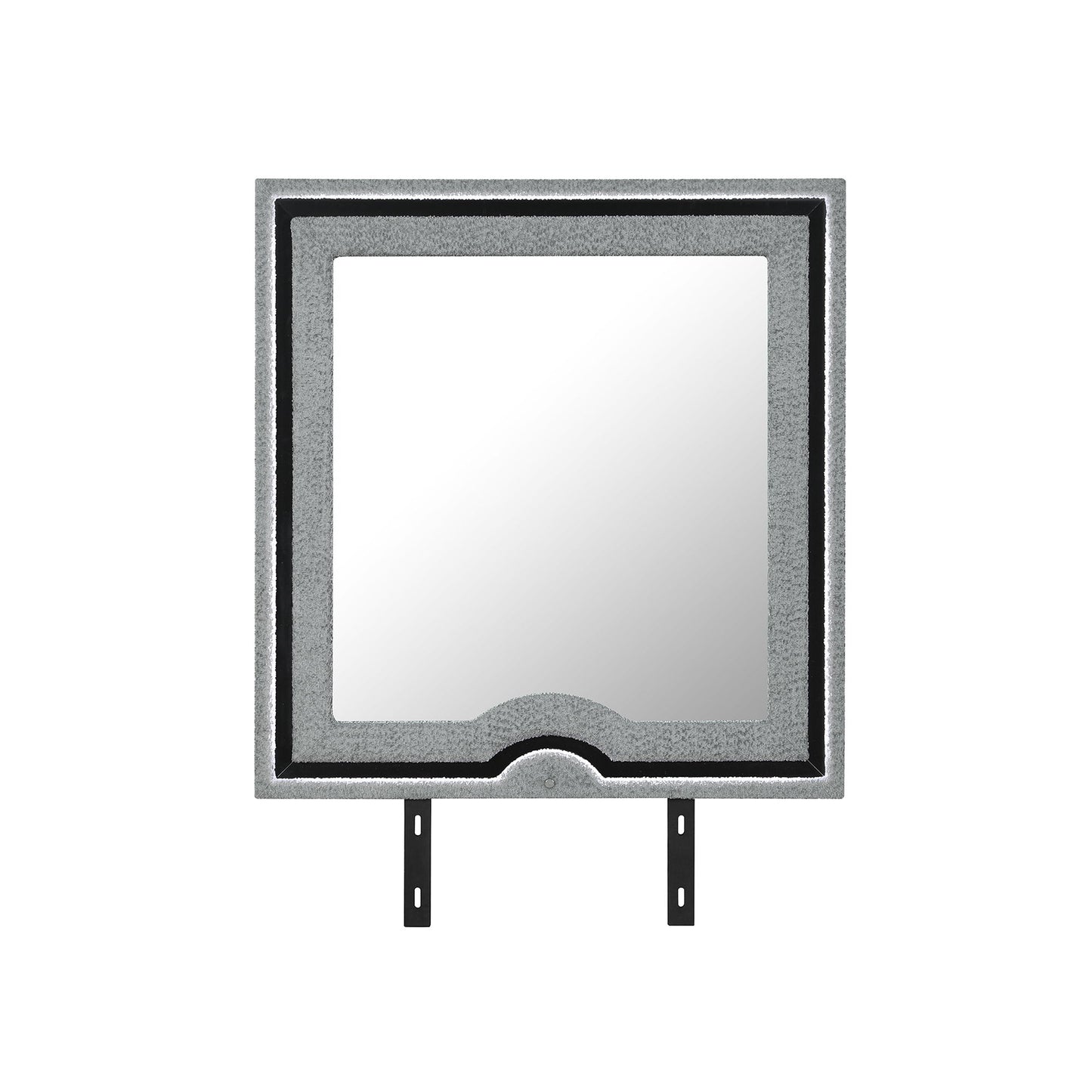 Isaiah - Mirror With Upholstered Frame And LED Lighting