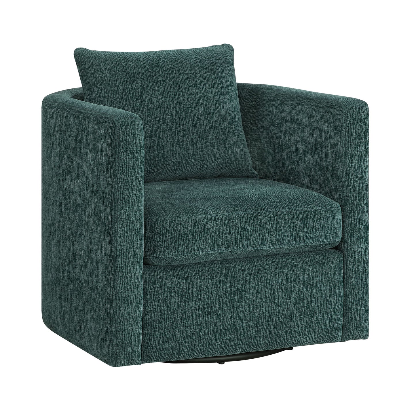Sutton - Swivel Barrel Chair - Peacock