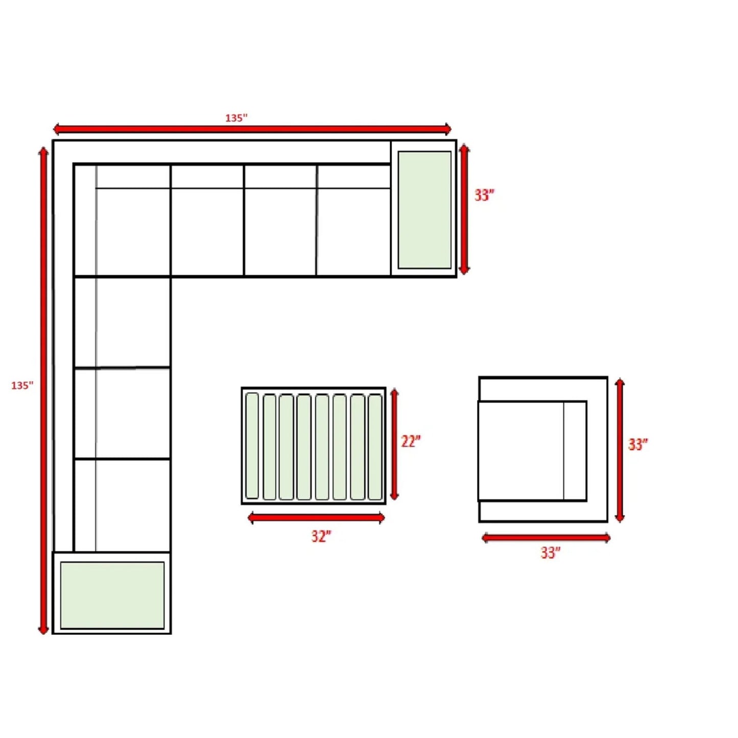 Sectional, Stylish Entertainment, Outdoor Living