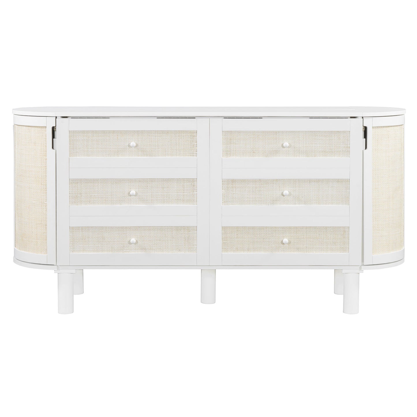 Murphy Bed With Hidden Storage & Modern Woven Design