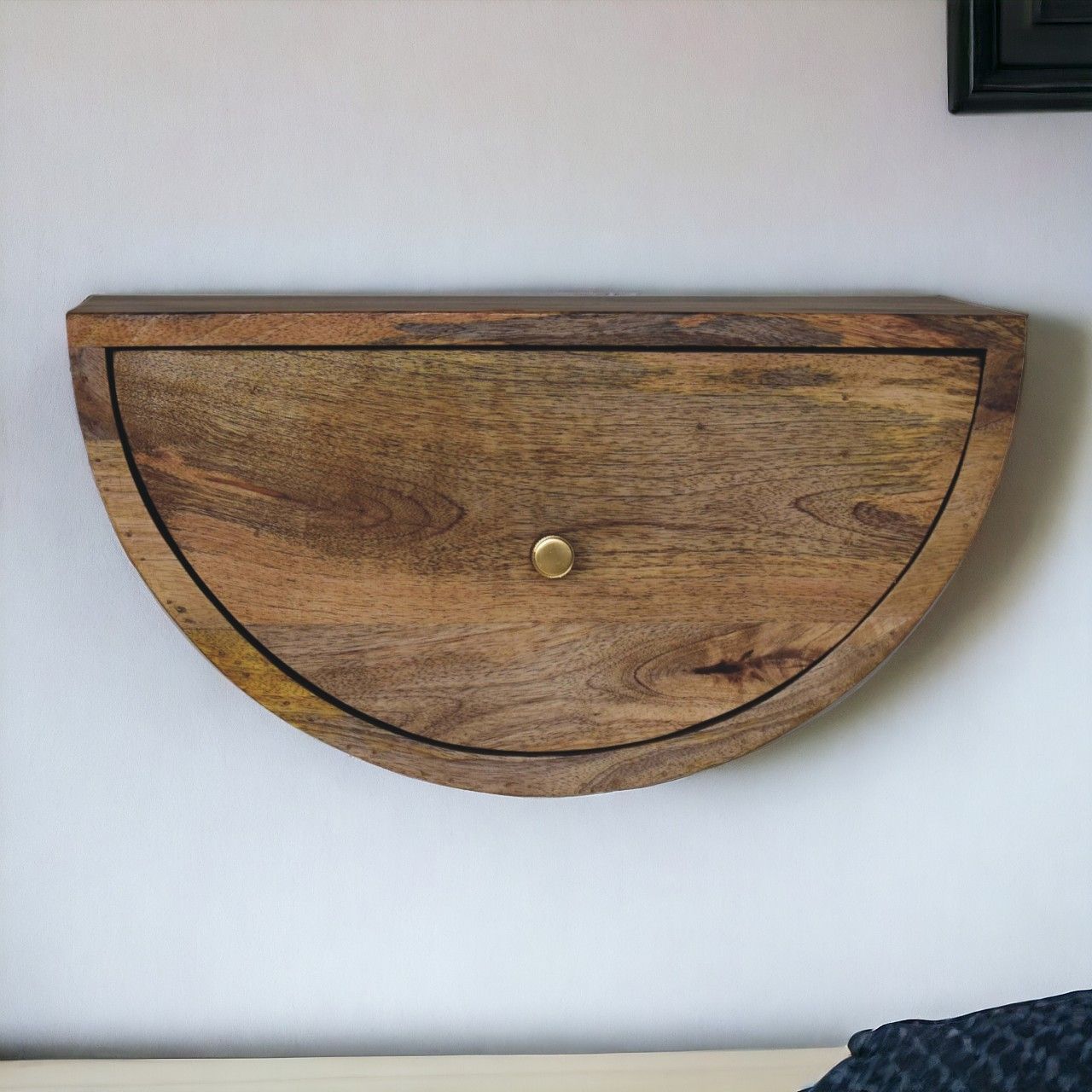 Crescent - Floating Nightstand - Beige