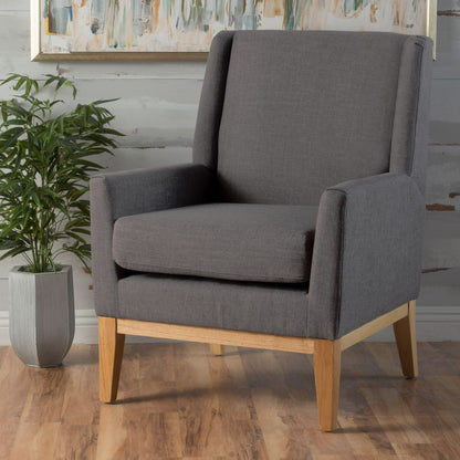 Modern Accent Chair With Padded Cushion Seat