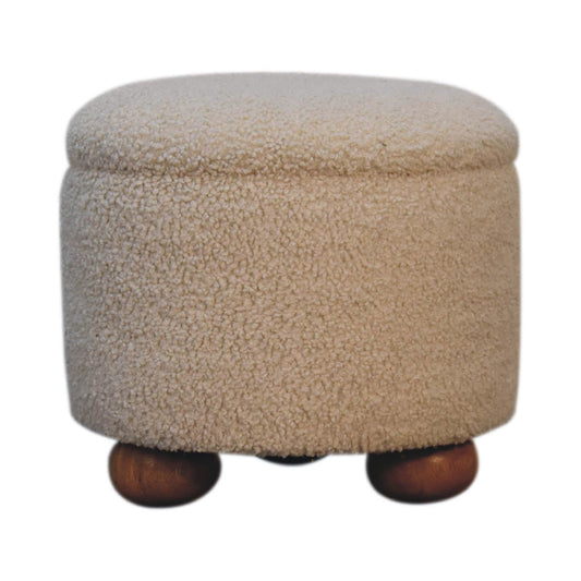 Storage Footstool - Cream