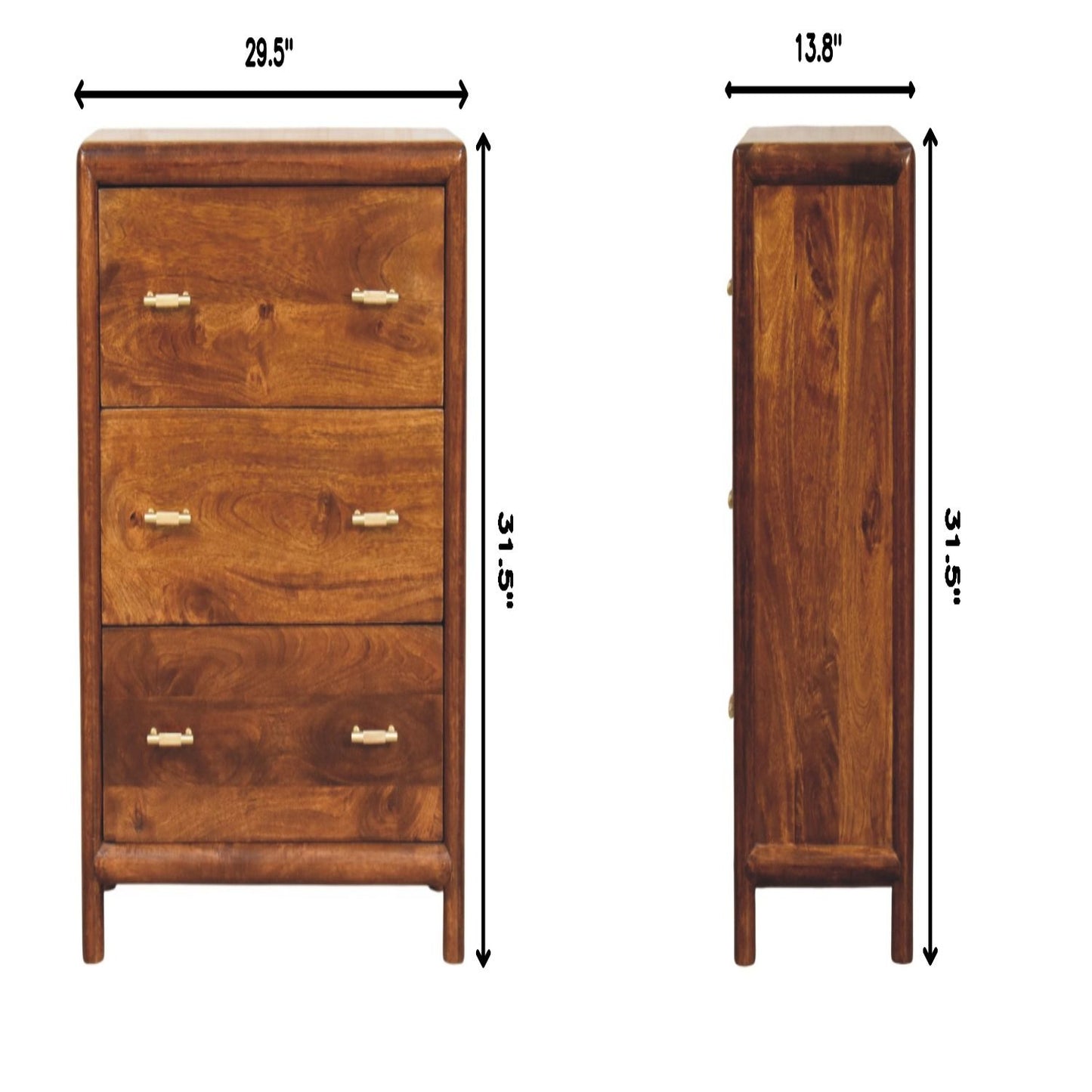 Regency - 3 Drawer Chest - Brown