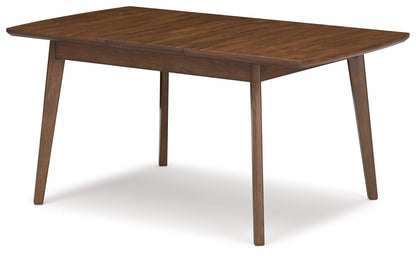 Lyncott - Rectangular Dining Room Butterfly Extension Table - Brown