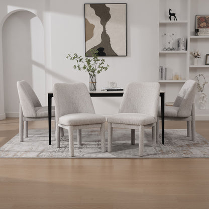 Wide Minimalist Dining Chair