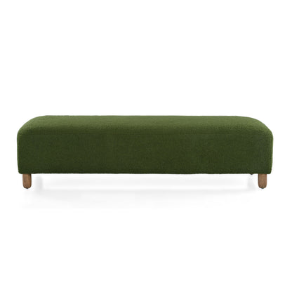 Contemporary Ottoman With Foam Cushion And Durable Upholstery