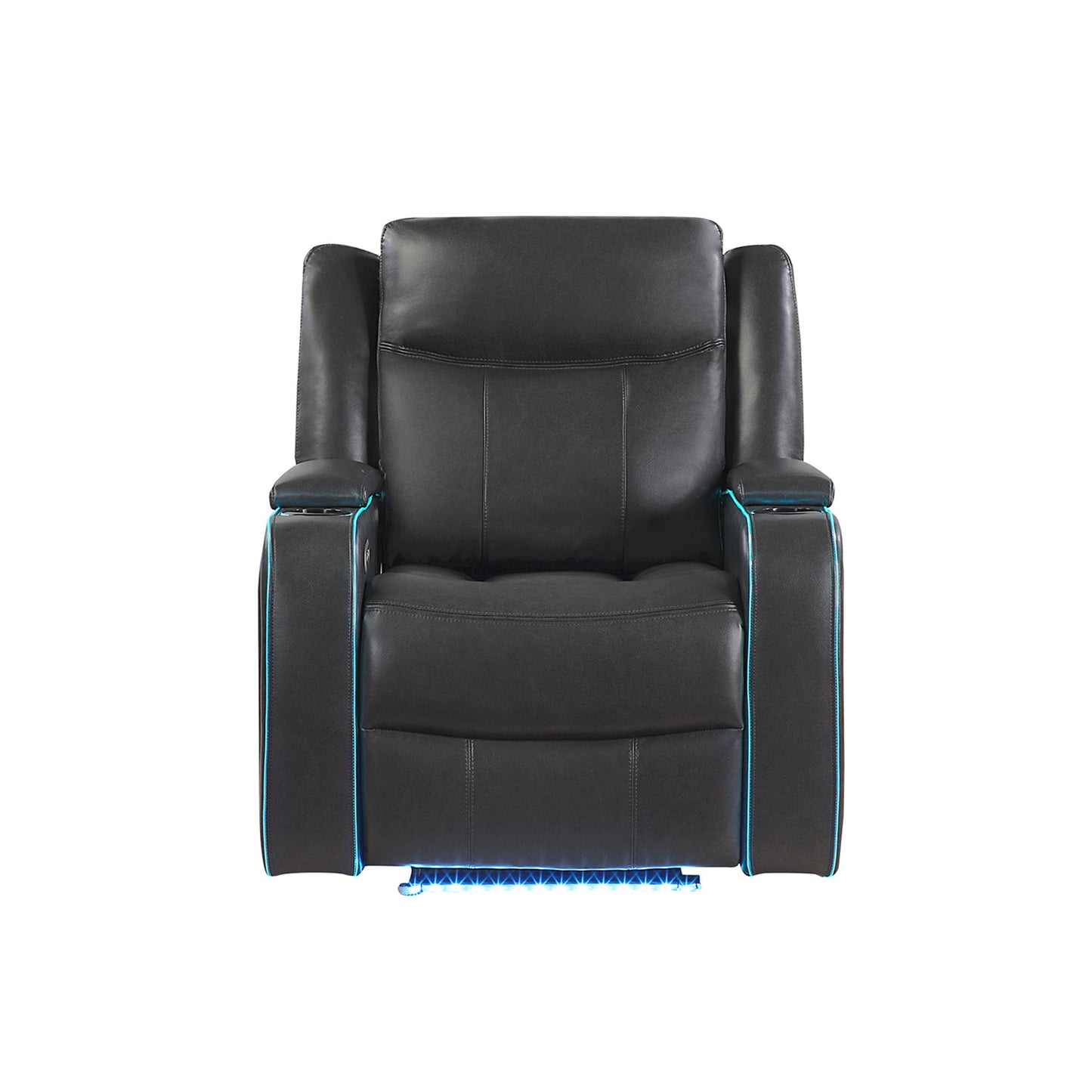 Blanca - Power Recliner With LED - Charcoal
