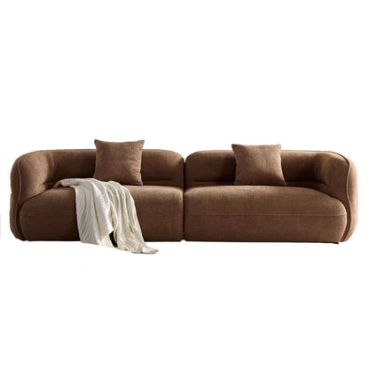 Sectional Sofa With Durable Fabric, Solid Wood Frame, And High Density Sponge Fill