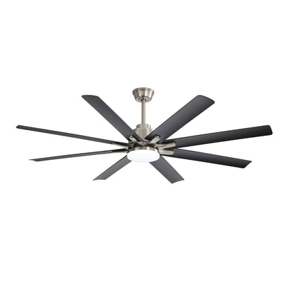 Ceiling Fan With Dimmable LED Light, 8 Blades, Reversible DC Motor, Remote Control