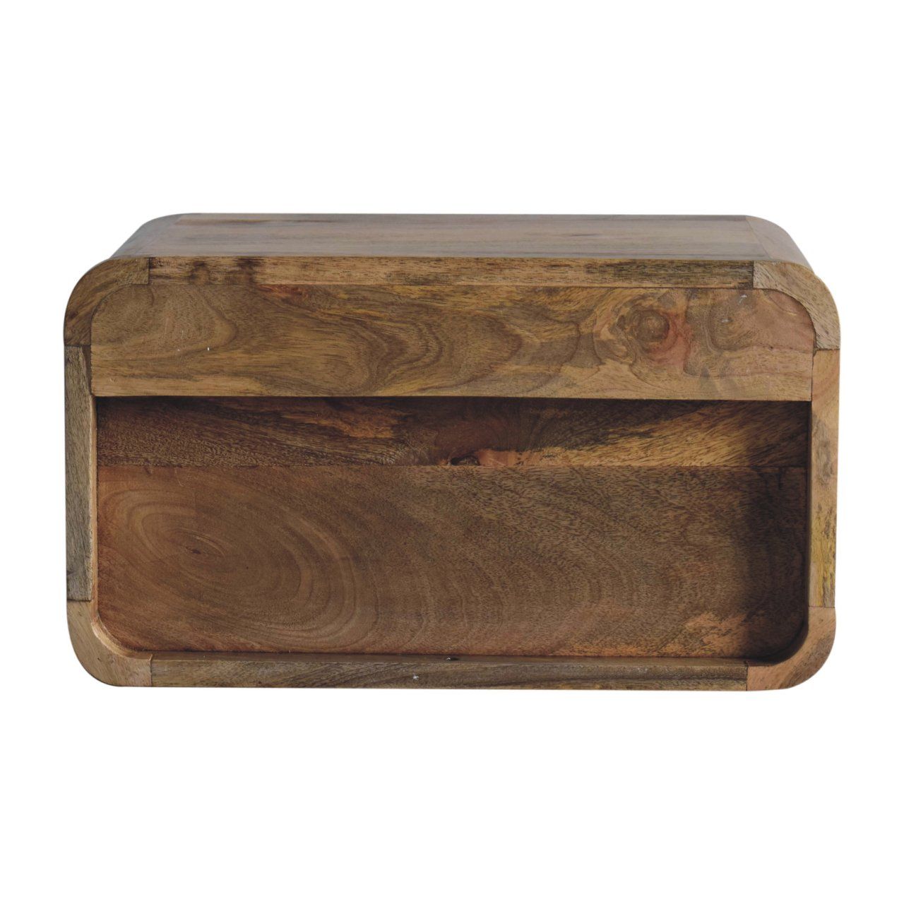 Curved Upper Slot Floating Nightstand