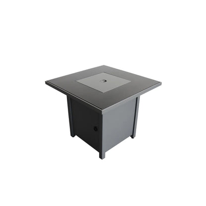 Outdoor Fire Pit Table With Lid High-Quality Materials - Gray