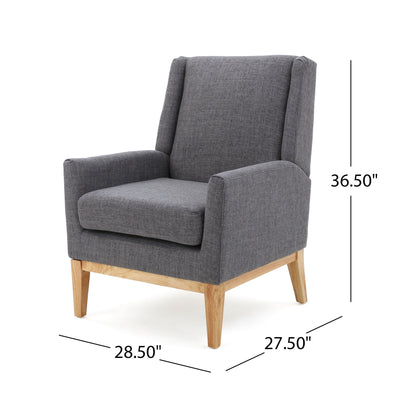 Modern Accent Chair With Padded Cushion Seat