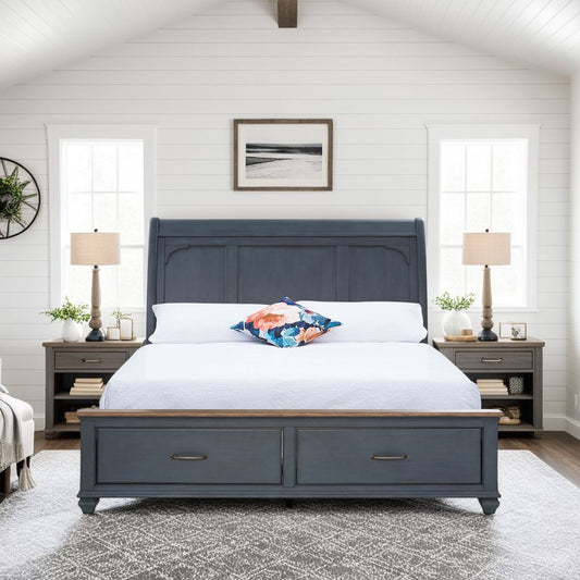 Americana - Sleigh Bed