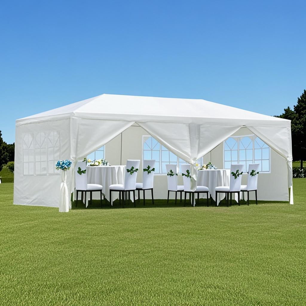 10X20' Outdoor Garden Gazebo Wedding Party Tent Canopy Marquee With Removable Sidewalls