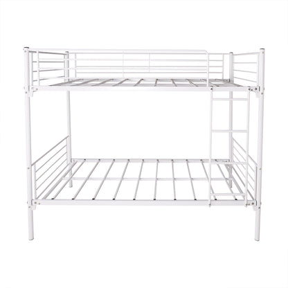 Space Saving Bunk Bed With Metal Frame And Ladder