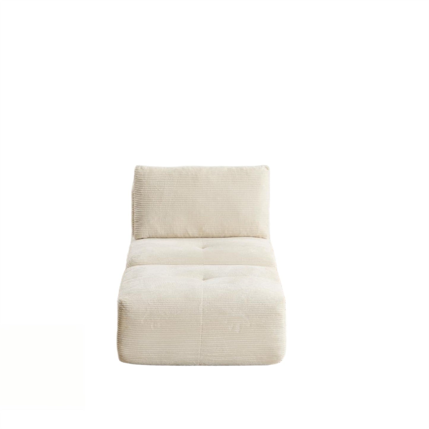 Single Chaise Longue With Movable Ottoman For Living Room