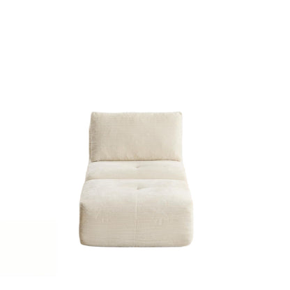 Single Chaise Longue With Movable Ottoman For Living Room