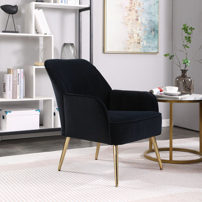 Modern Mid-Century Chair Tufted Sherpa Armchair For Living Room Bedroom Office