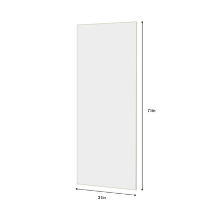 Modern Full Length Mirror With High Definition Shatter Proof Glass And Aluminum Alloy Frame