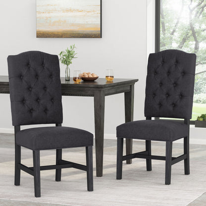 Elegant Dining Chair With Button Tufted Design