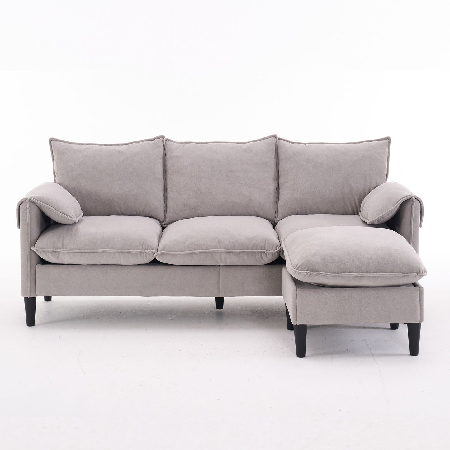Convertible Combination Sofa With Footstools With Storage