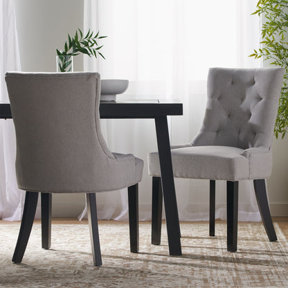 Contemporary Cheney Dining Chair Set With Tufted Design