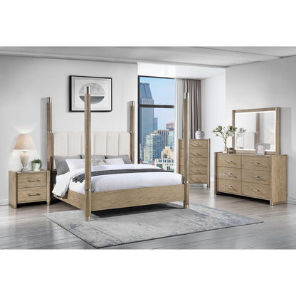 Sarai - Nightstand With Spacious Drawers And Handles - Brown