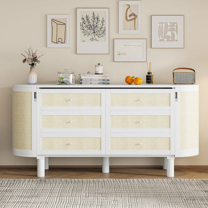 Murphy Bed With Hidden Storage & Modern Woven Design