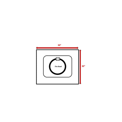 Outdoor Fire Pit For Outdoor Home Garden, Backyard Fireplace - Black